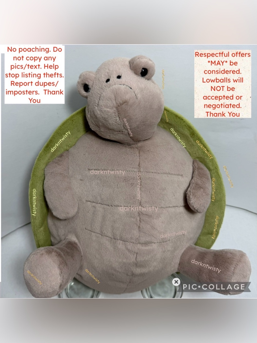 * RECEIPT AVAIL 1 BNWT JELLYCAT BIG TIMMY TURTLE AMPHIBIFRIENDS ONLY
